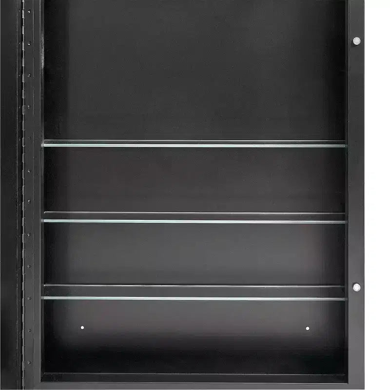 Armoire à pharmacie murale avec miroir 22"x30" Sleek Metro noir brossé