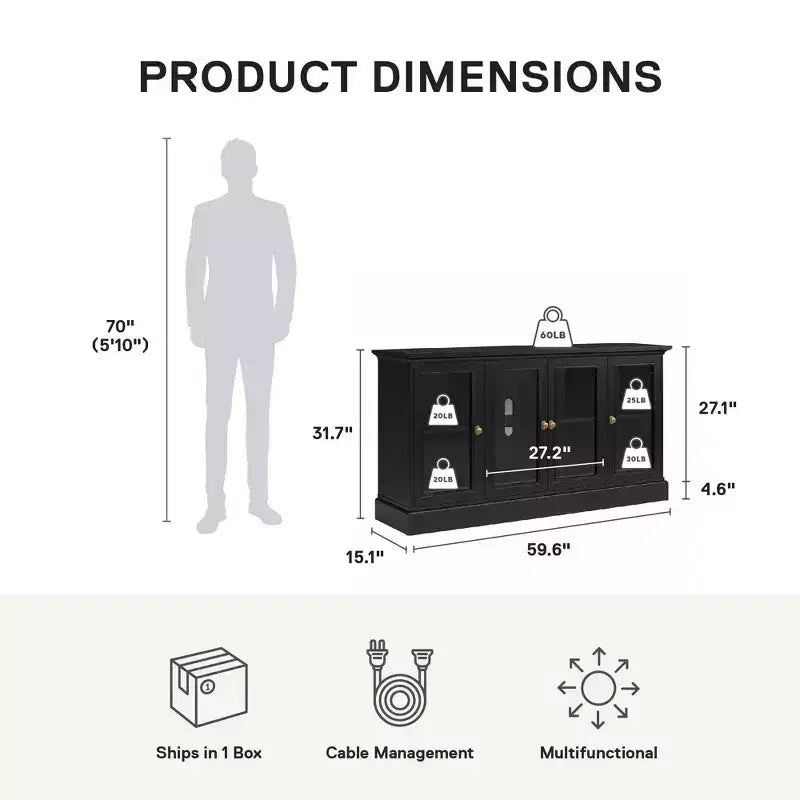Everywhere Console for 65" TVs