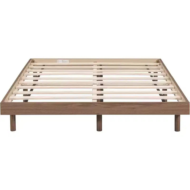 Full Size Floating Platform Bed Frame, Modern Design with Headboard, Footboard, Siderail, No Box Spring Needed