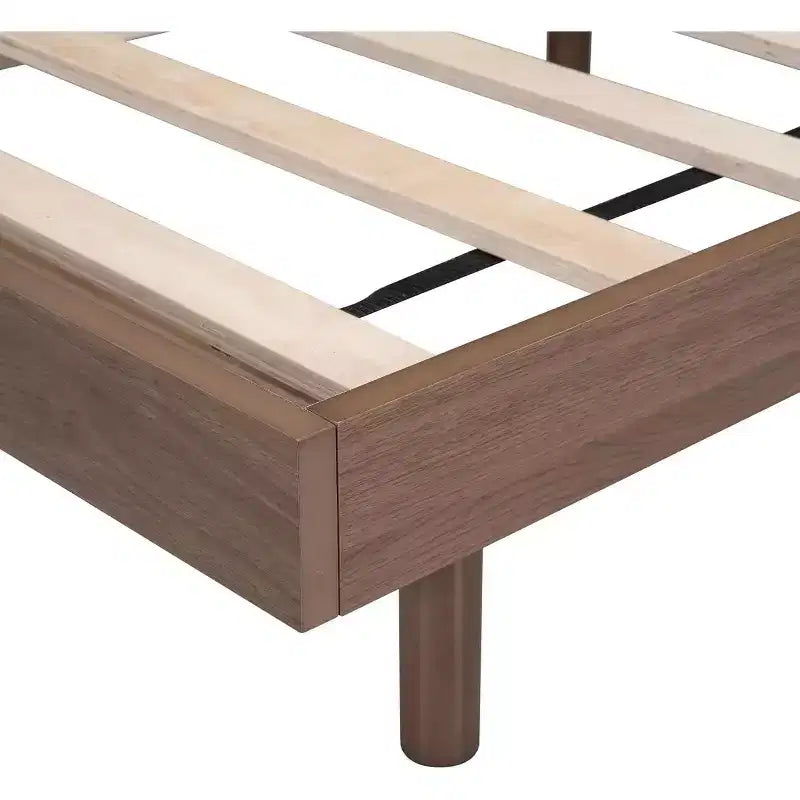 Full Size Floating Platform Bed Frame, Modern Design with Headboard, Footboard, Siderail, No Box Spring Needed