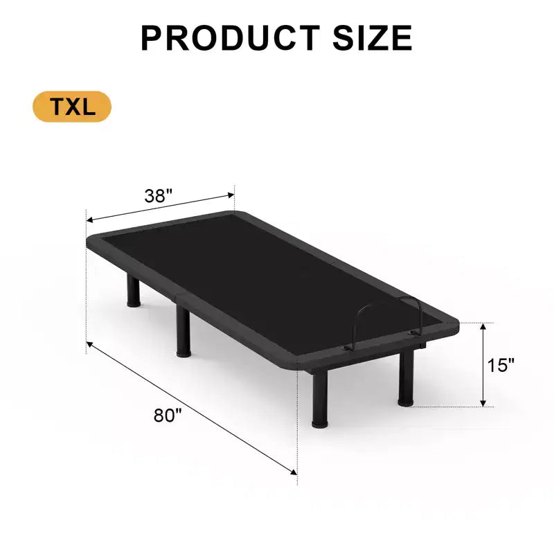 Adjustable Bed Base with Thickened Foam Frame
