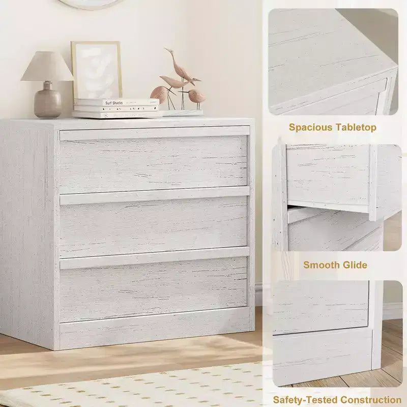 3/4/5/7 Drawer Dresser, Tall Chest of Drawers with Large Storage, Modern Slim Nightstand for Bedroom, Living Room