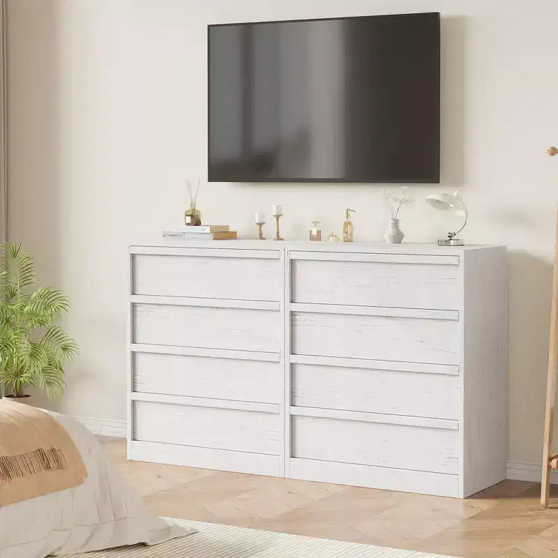 3/4/5/7 Drawer Dresser, Tall Chest of Drawers with Large Storage, Modern Slim Nightstand for Bedroom, Living Room