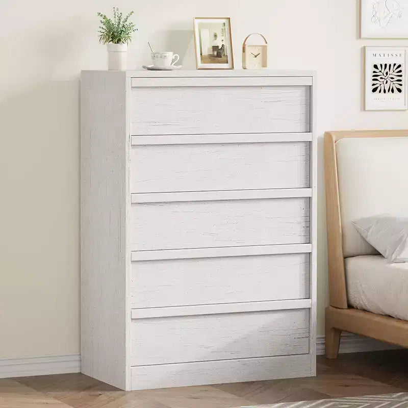 3/4/5/7 Drawer Dresser, Tall Chest of Drawers with Large Storage, Modern Slim Nightstand for Bedroom, Living Room