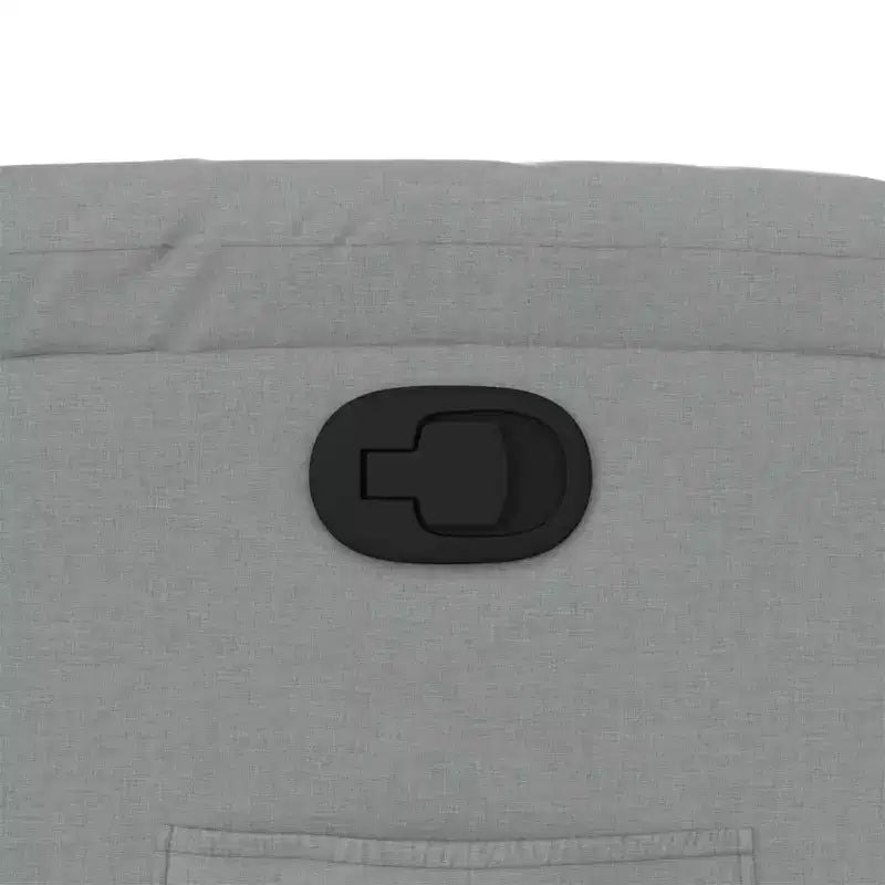 Recliner Chair, Light Gray Fabric