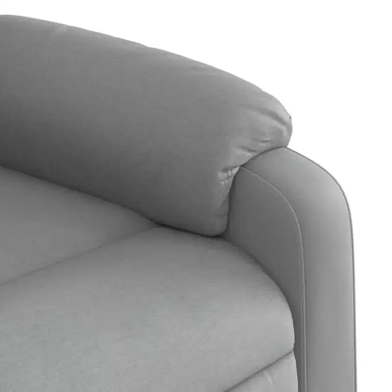 Recliner Chair, Light Gray Fabric