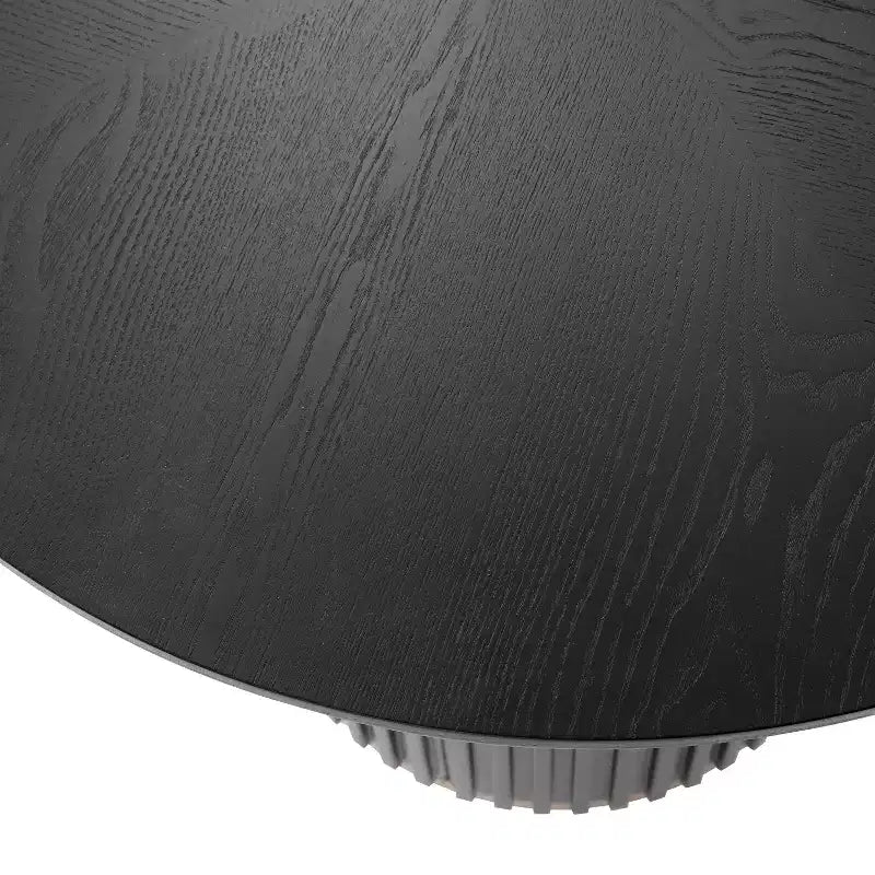 Counter Height Round Dining Table, Ash Veneer Finish