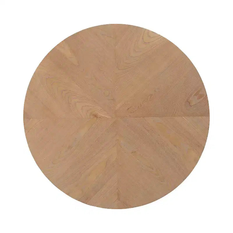 Counter Height Round Dining Table, Ash Veneer Finish