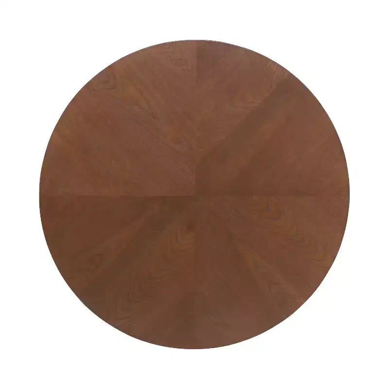 Counter Height Round Dining Table, Ash Veneer Finish