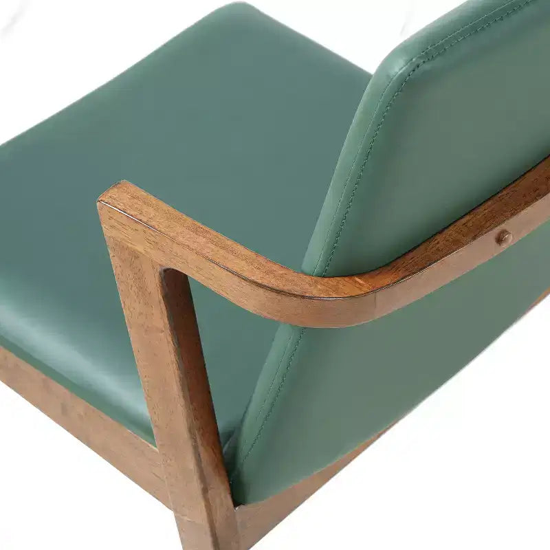 Modern Rubberwood Upholstered Dining Chairs with Backrest