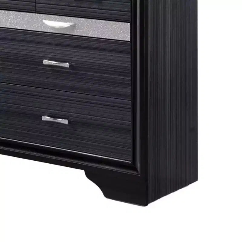 9-Drawer Dresser, Black Finish