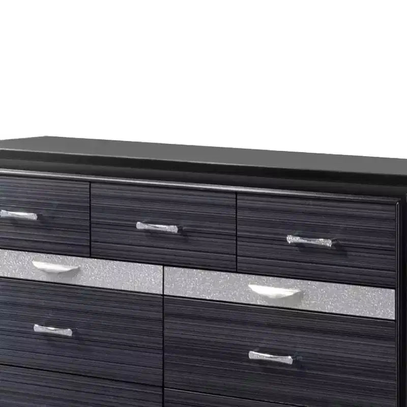 9-Drawer Dresser, Black Finish