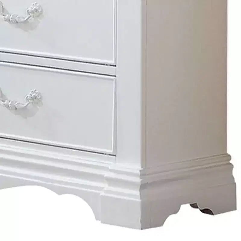 56" 8-Drawer Dresser, White Finish