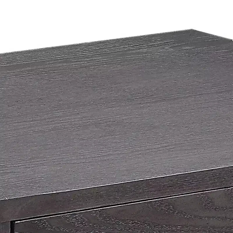 Accent End Table, Gray Oak & Chrome Finish