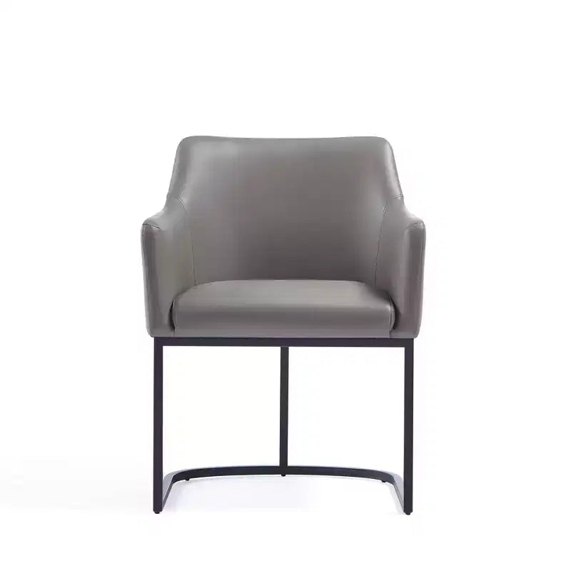 Modern Leatherette Upholstered Dining Armchair