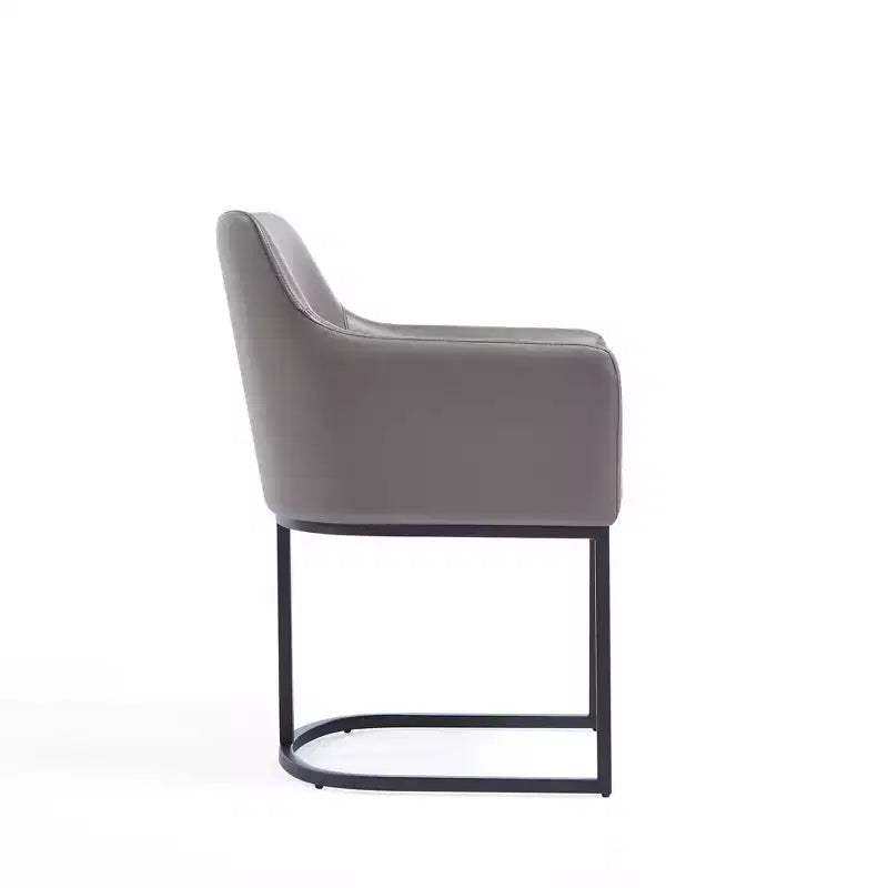 Modern Leatherette Upholstered Dining Armchair