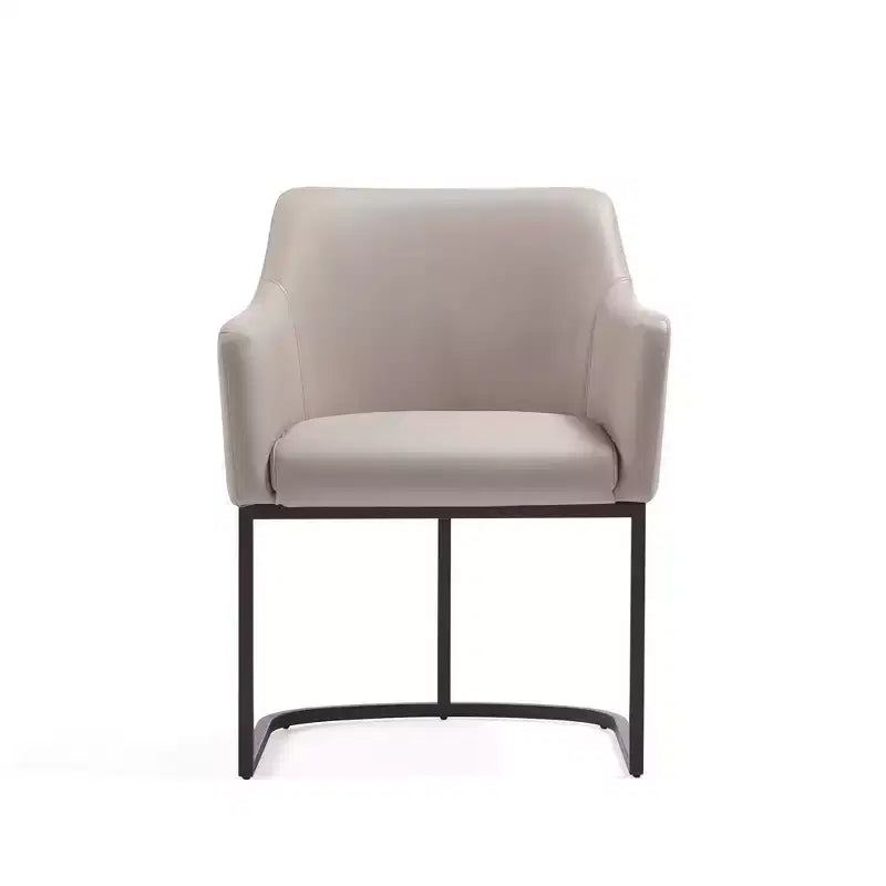 Modern Leatherette Upholstered Dining Armchair