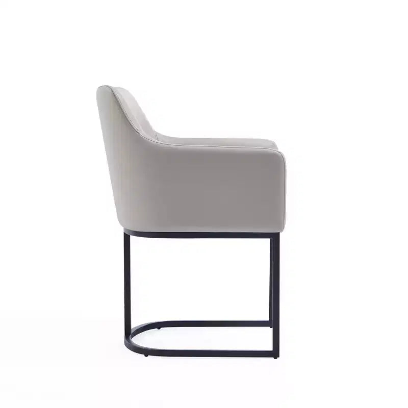 Modern Leatherette Upholstered Dining Armchair