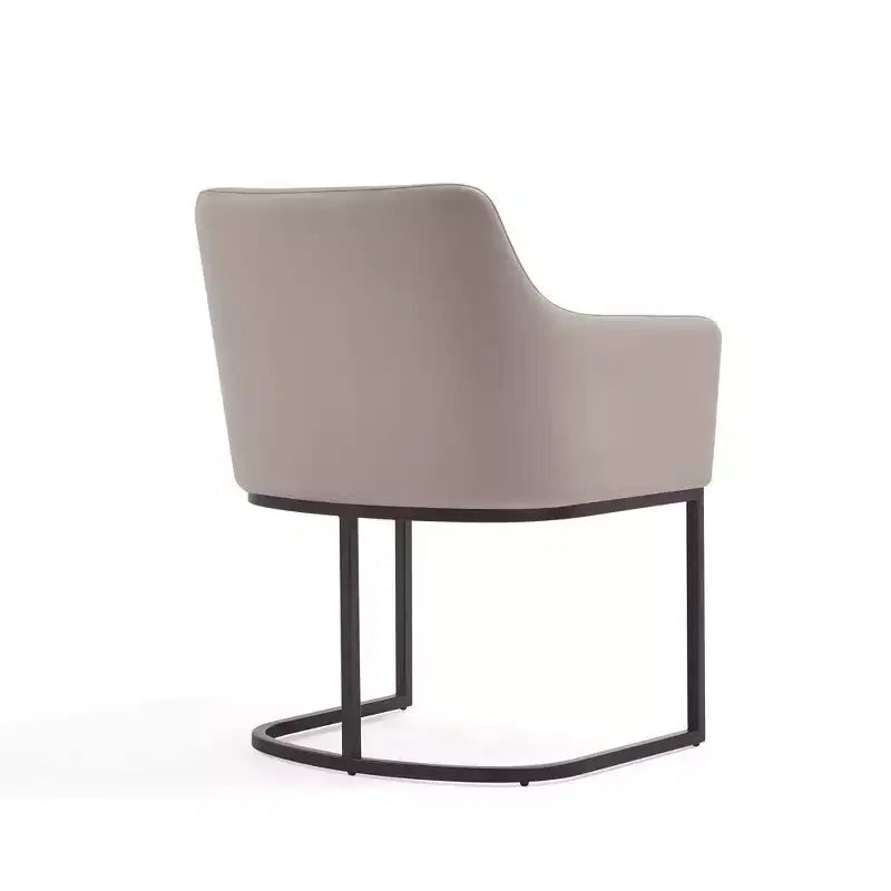 Modern Leatherette Upholstered Dining Armchair