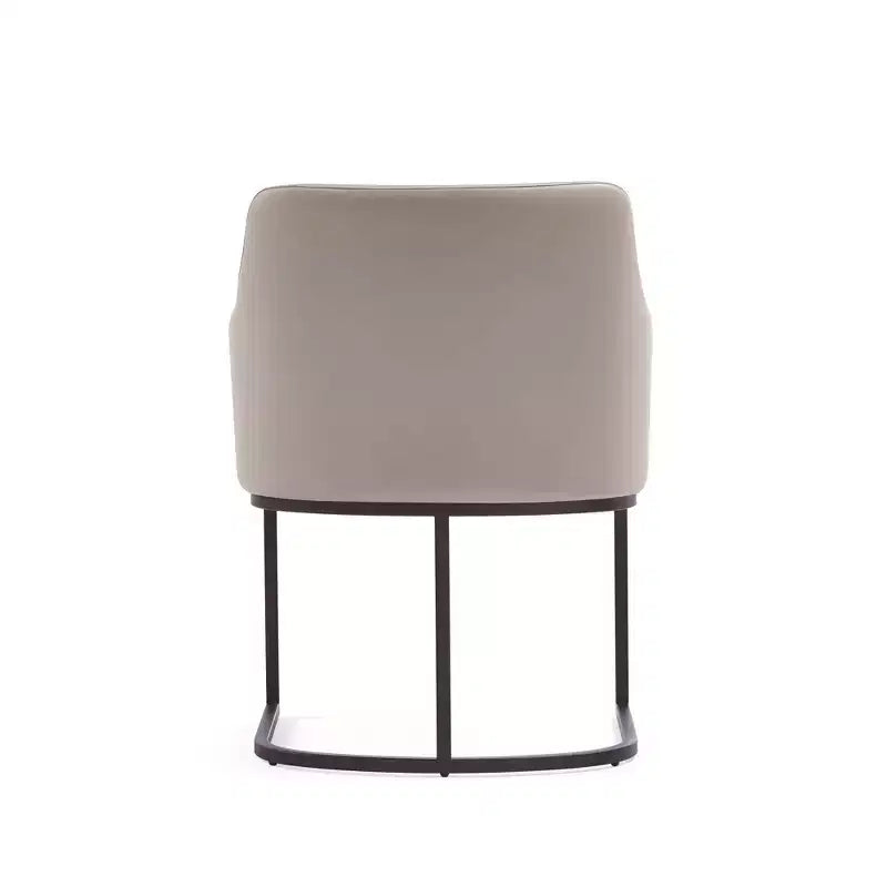 Modern Leatherette Upholstered Dining Armchair