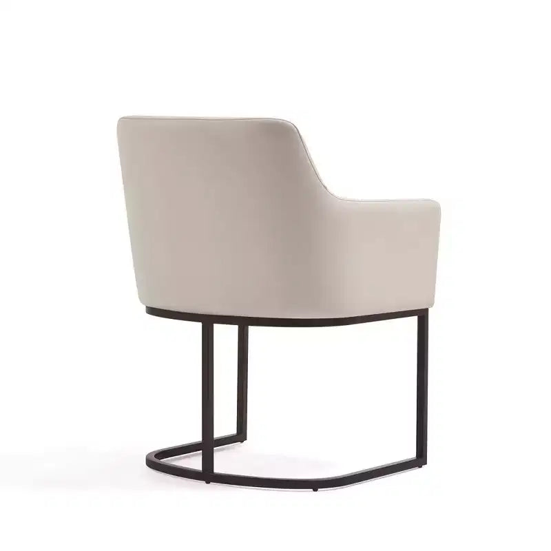 Modern Leatherette Upholstered Dining Armchair