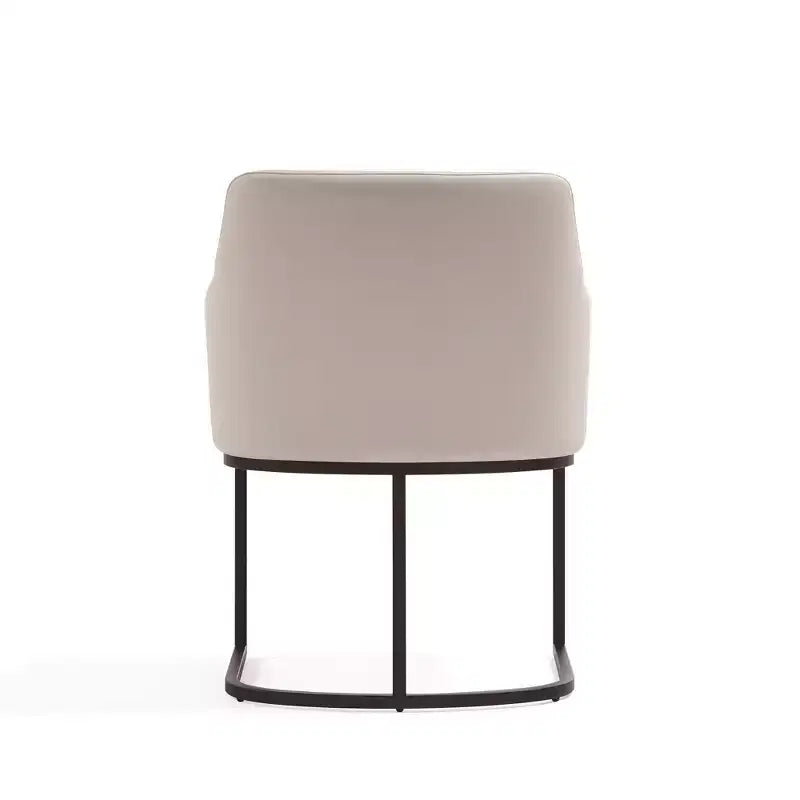 Modern Leatherette Upholstered Dining Armchair