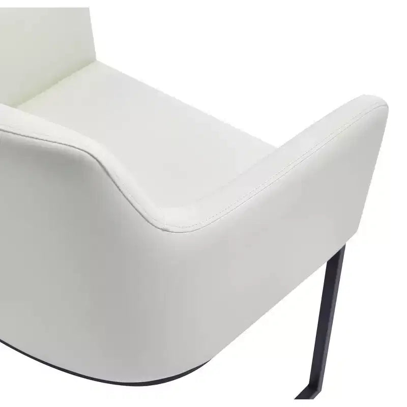 Modern Leatherette Upholstered Dining Armchair