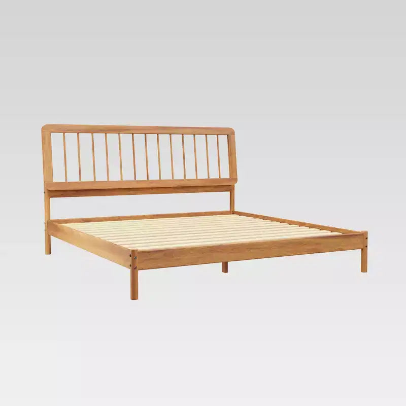 King Spindle Headboard Bed