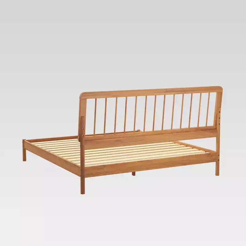 King Spindle Headboard Bed