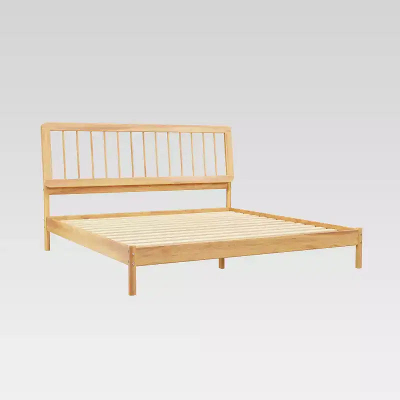 King Spindle Headboard Bed