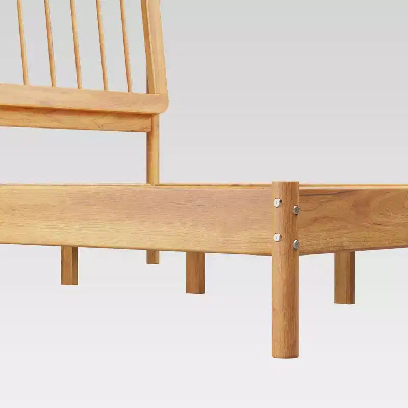 King Spindle Headboard Bed