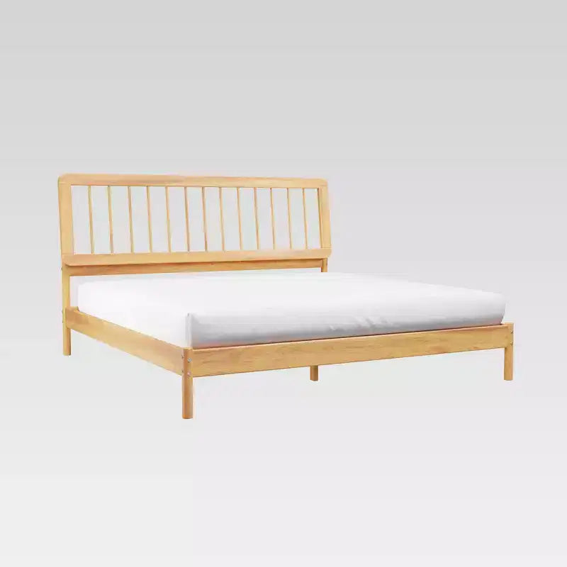 King Spindle Headboard Bed