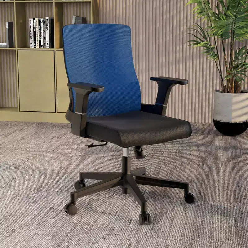 Ergonomic Mesh Office Chair - Breathable Lumbar Support, Adjustable Swivel & Tilt Computer Desk Chair