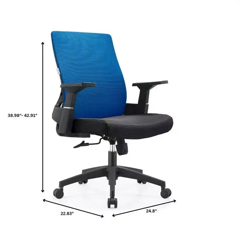 Ergonomic Mesh Office Chair - Breathable Lumbar Support, Adjustable Swivel & Tilt Computer Desk Chair