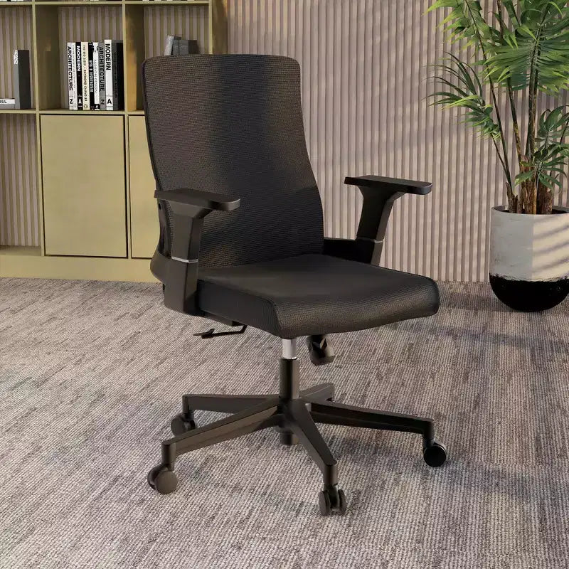 Ergonomic Mesh Office Chair - Breathable Lumbar Support, Adjustable Swivel & Tilt Computer Desk Chair