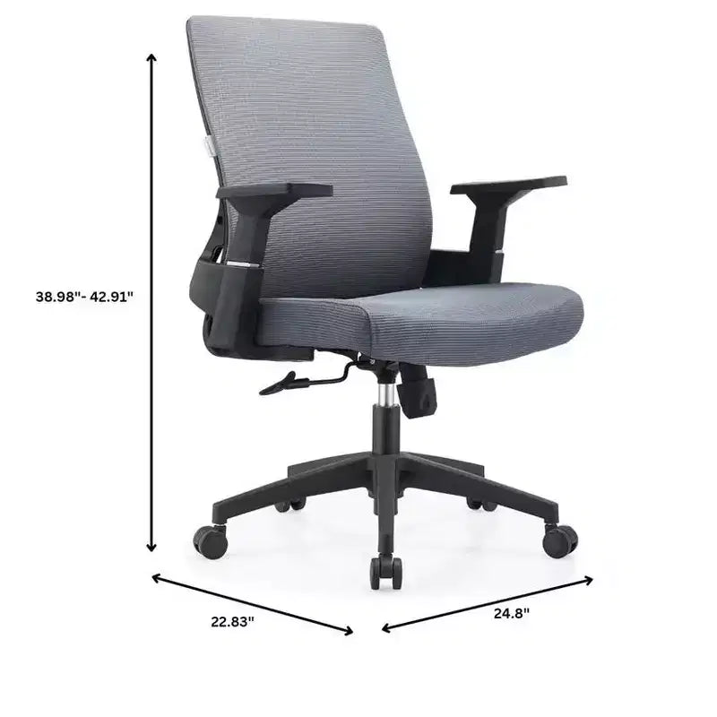 Ergonomic Mesh Office Chair - Breathable Lumbar Support, Adjustable Swivel & Tilt Computer Desk Chair
