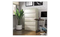 Lateral File Cabinet, 5 Legal/Letter/A4/A5-Size File Drawers, Putty, 36 x 18.63 x 67.63