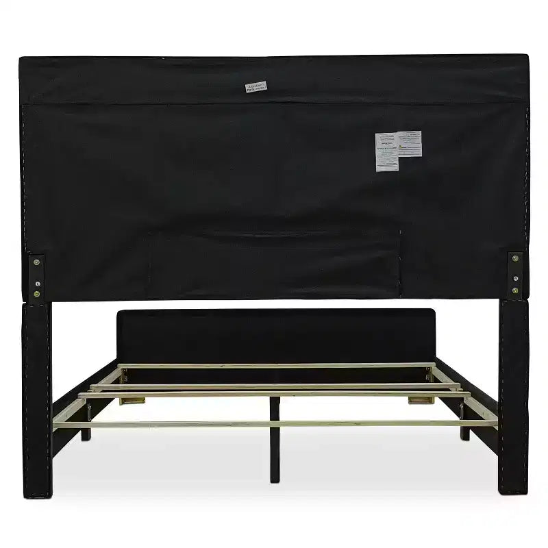 Panel Bed, Black