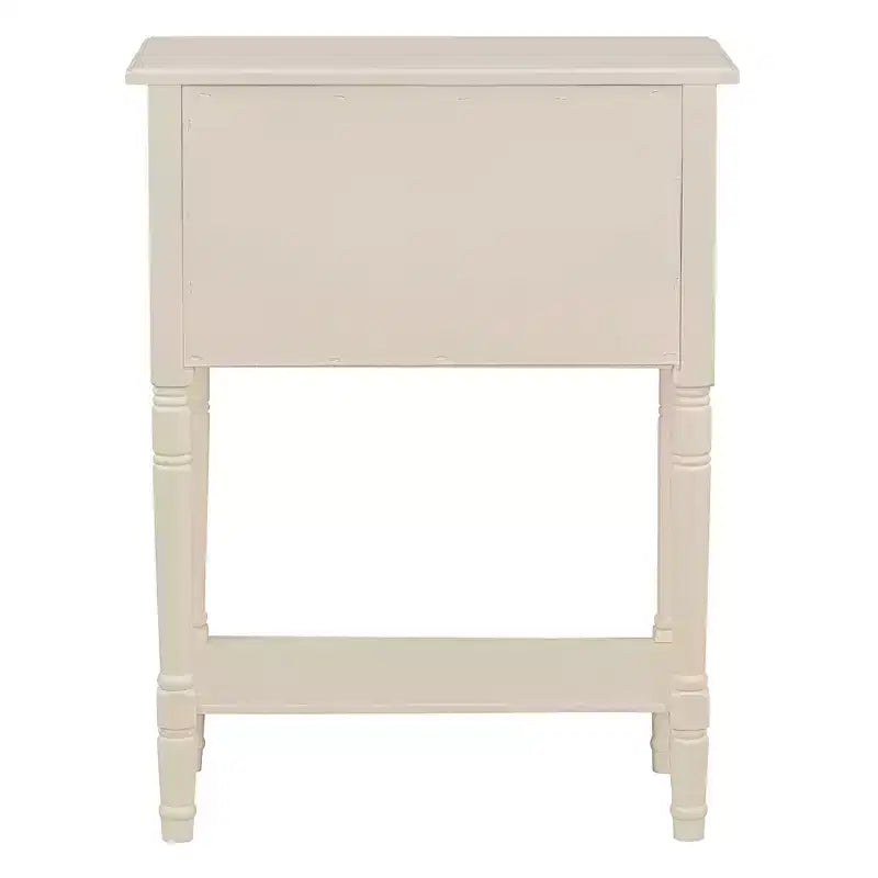Narrow Console Table with Three Storage Drawers and Bottom Shelf