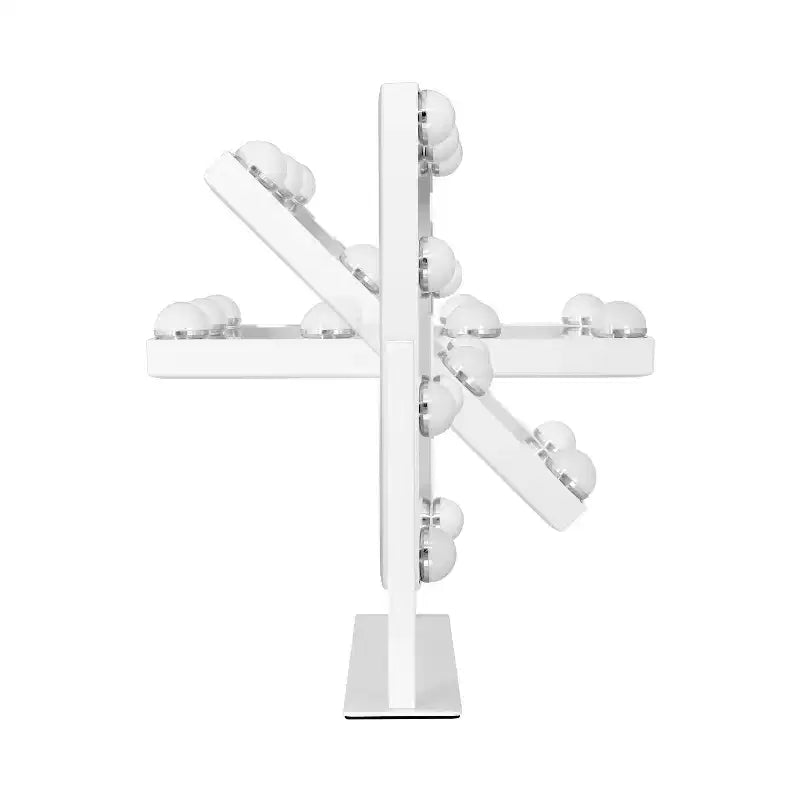 LED Bulb Hollywood Bathroom Vanity Mirror, White