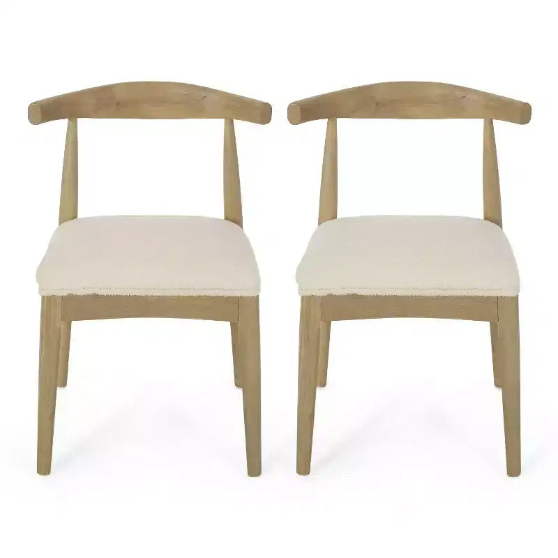 Set of 2 Upholstered Dining Chairs
