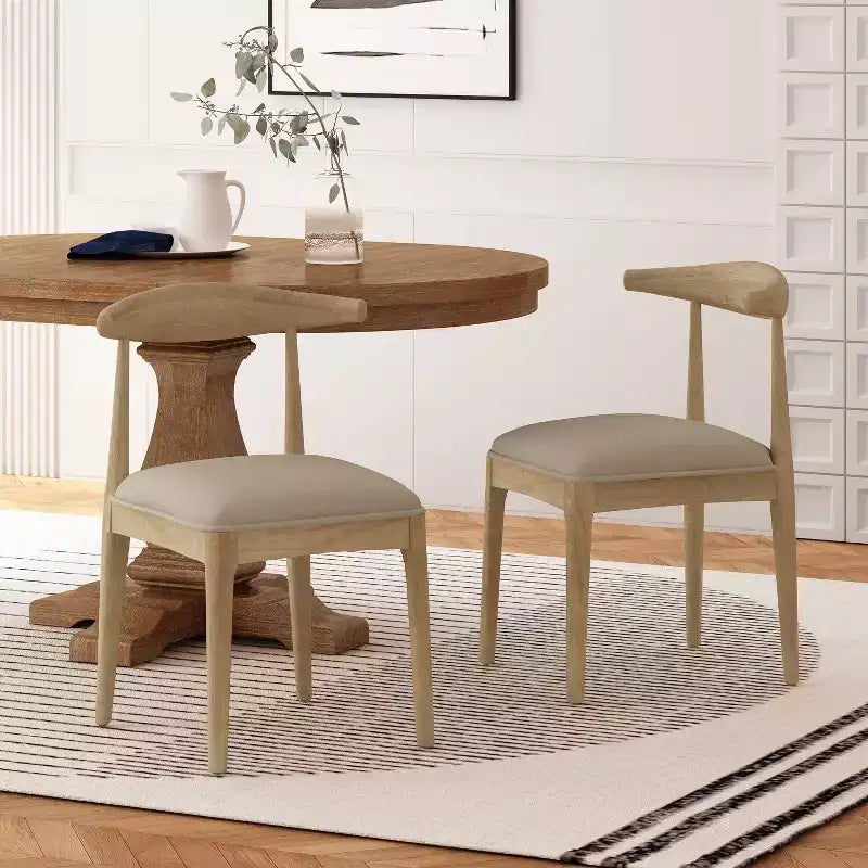 Set of 2 Upholstered Dining Chairs